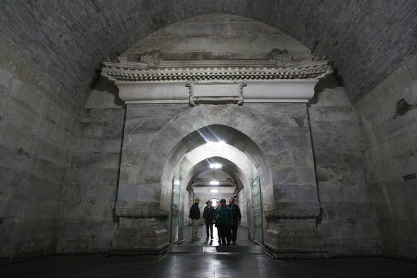 Inside the tomb of the emperor