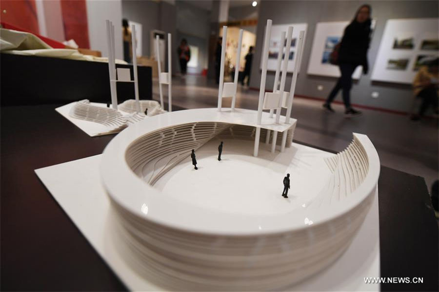 Student art works displayed in Changsha, C China