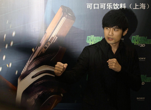 Film promoting of 'The Green Hornet' in Beijing