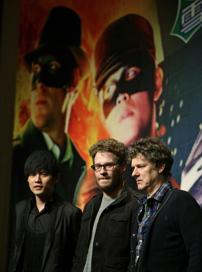 Film promoting of 'The Green Hornet' in Beijing