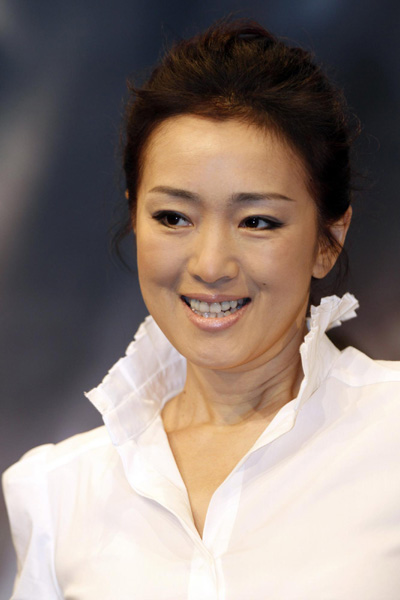 Gong Li at the South Korean premiere of movie 'Shanghai' in Seoul