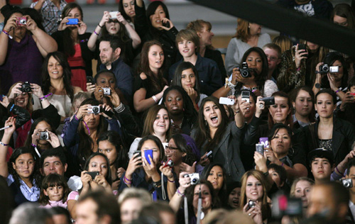 Premiere of documentary 'Justin Bieber: Never Say Never' at Nokia theatre in L.A.