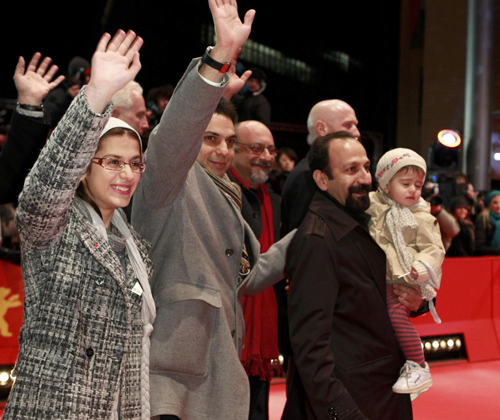 Celebrities arrive on red carpet for awards ceremony at 61st Berlinale International Film Festival