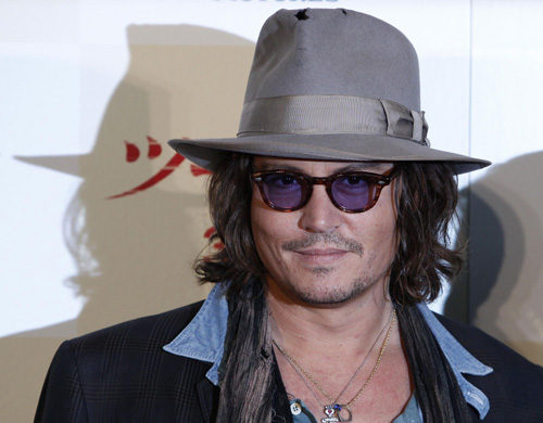 Johnny Depp promotes movie 'The Tourist' in Tokyo