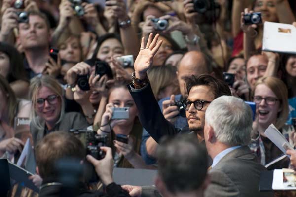 The premiere of the new film 'Pirates of the Caribbean'