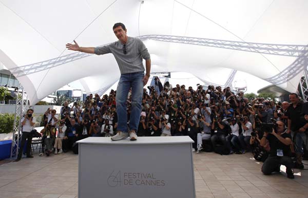 A photocall for film 'La Piel Que Habito' in competition at 64th Cannes Film Festival