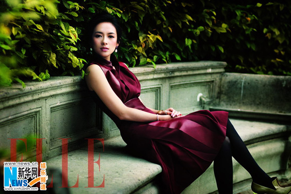 Zhang Ziyi shines for 'Elle'