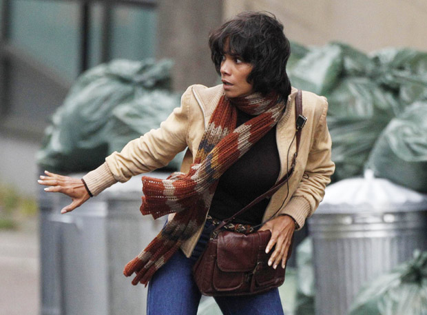 Halle Berry at set of movie 'Cloud Atlas' in Glasgow