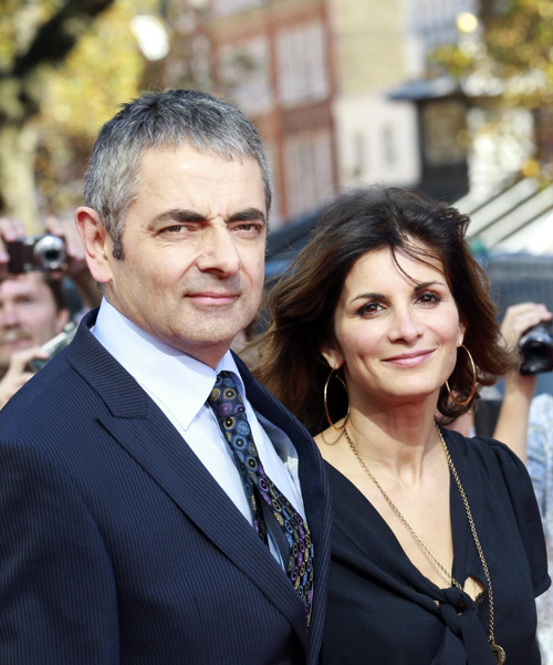 Rowan Atkinson at the UK premiere of Johnny English Reborn