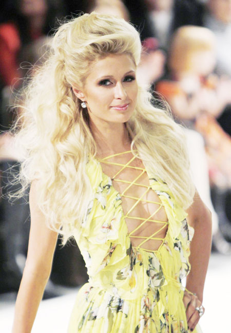 Paris Hilton walks in Ukrainian Fashion Week