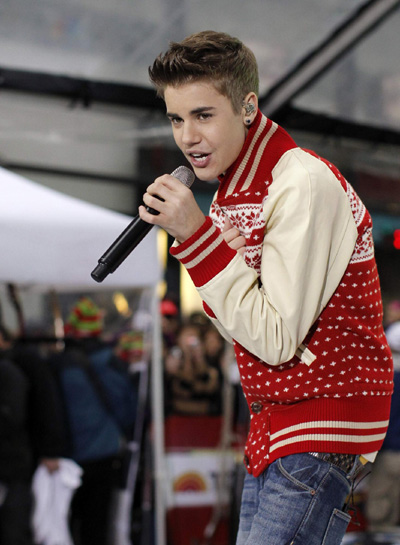 Justin Bieber performs on 'Today' show