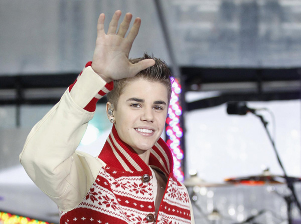 Justin Bieber performs on 'Today' show