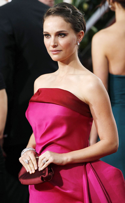 Natalie Portman attends Golden Globe Awards