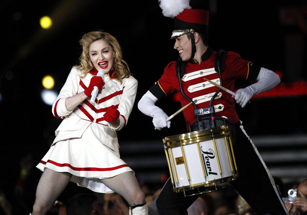 Madonna's MDNA world tour in Scotland