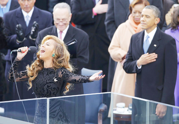 Beyonce attends US presidential inauguration