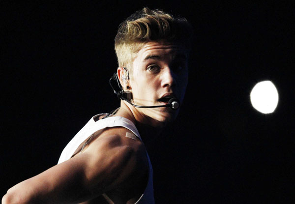 Justin Bieber performs during his Believe Tour