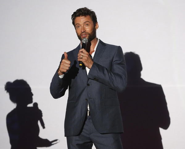 Hugh Jackman promotes 'The Wolverine' in Seoul