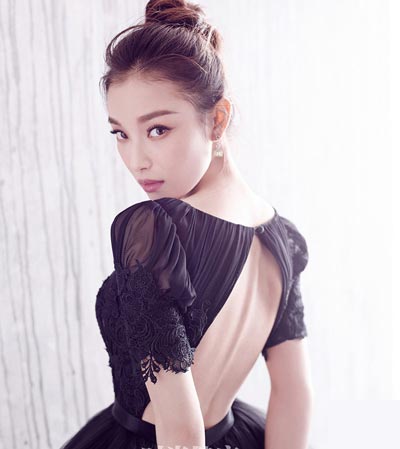 Chinese actress Ni Ni poses for fashion shoots