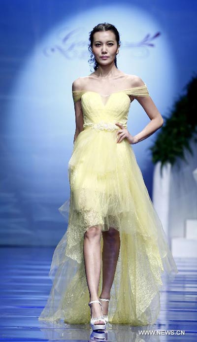 Wedding gowns presented at China Fashion Week