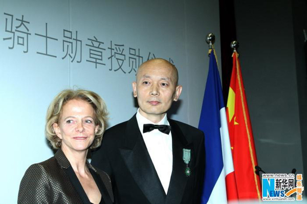 Chinese celebrities honored by France