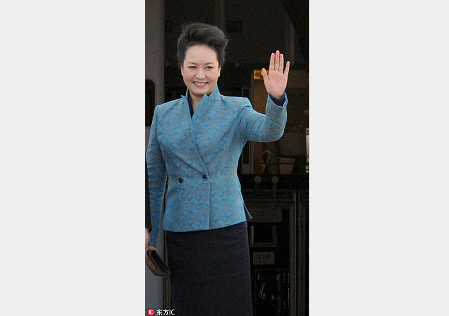 First Lady fashion: Rhapsodies in blue