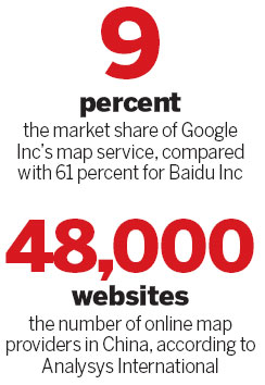 Google's mapping service hits a bump in the road