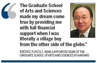 Chinese academic takes senior post at Harvard