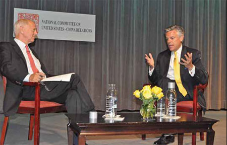 Step up Sino-US ties: Huntsman