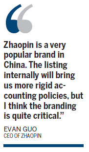 Zhaopin's IPO raises $76m, company brand