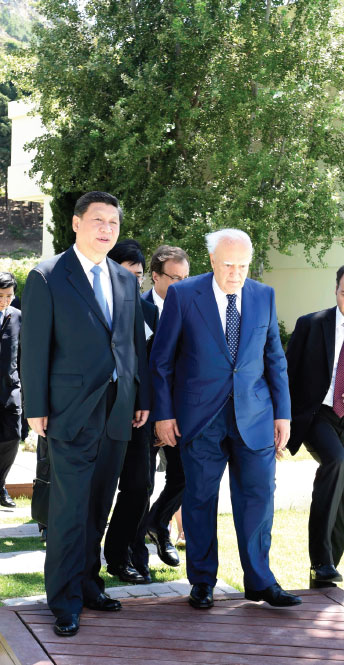 Xi makes rounds with leaders