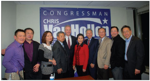 Maryland congressman meets Chinese-American leaders