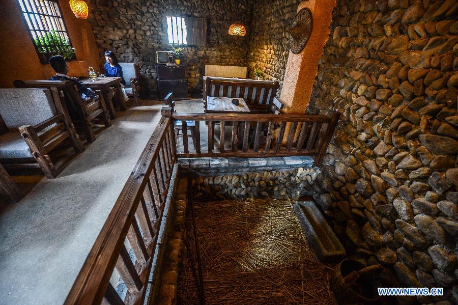 'Swinery tea bar' in China's Zhejiang