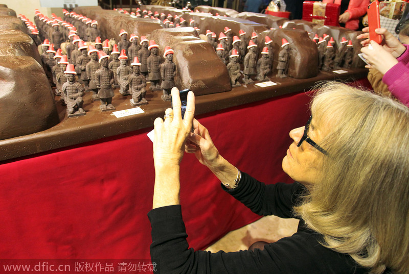 Chocolate Terracotta Warriors ready for Christmas