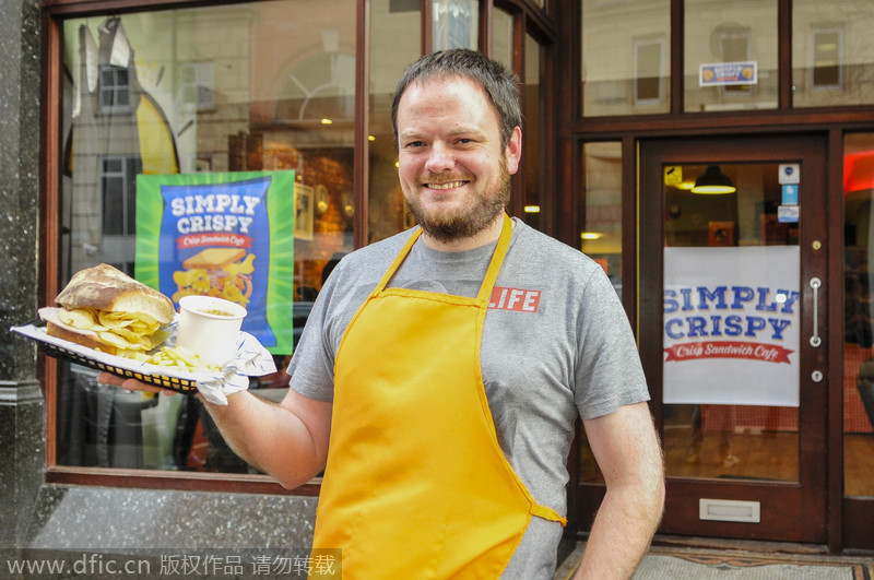 The world's first 'Crisp Sandwich' cafe