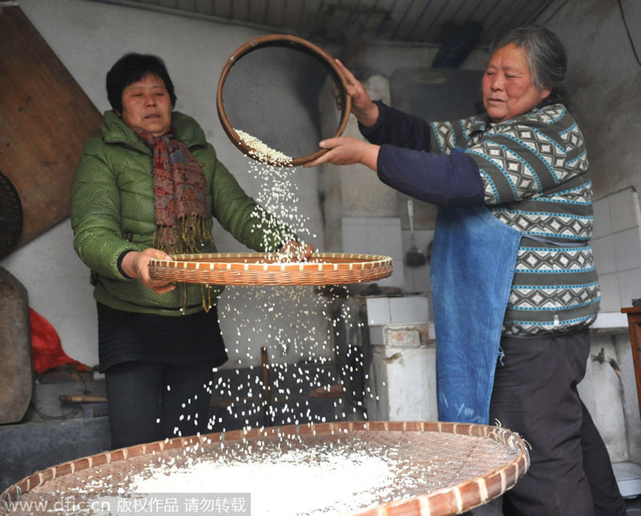 Dongmi tea in Zhejiang