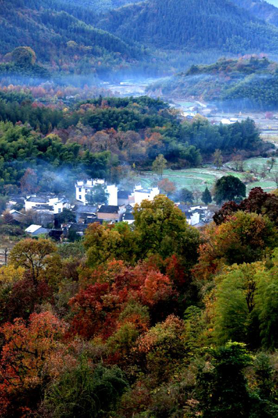 Scenery of Tachuan village, China's Anhui