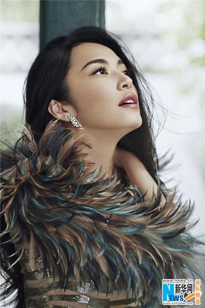 Actress Yao Chen poses for Femina magazine