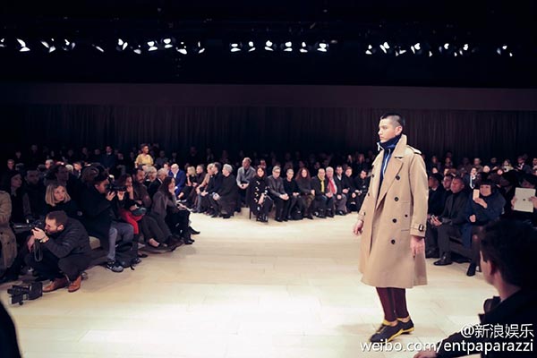 Actor Wu Yifan at fashion show in London
