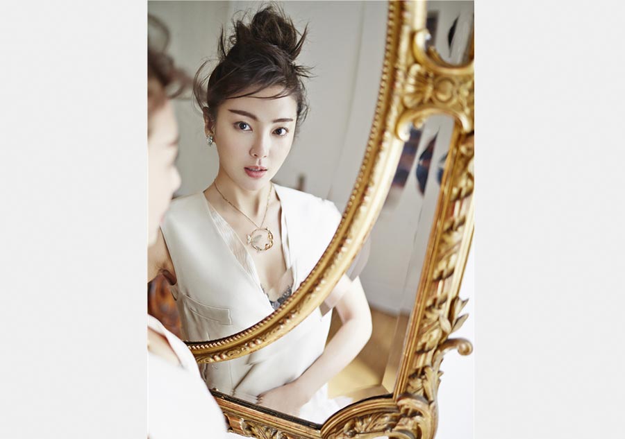 Zhang Yuqi in chic spring outfits