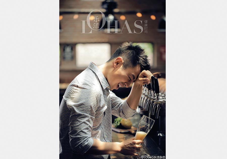 Actor Zhu Yawen poses for Lohas magazine