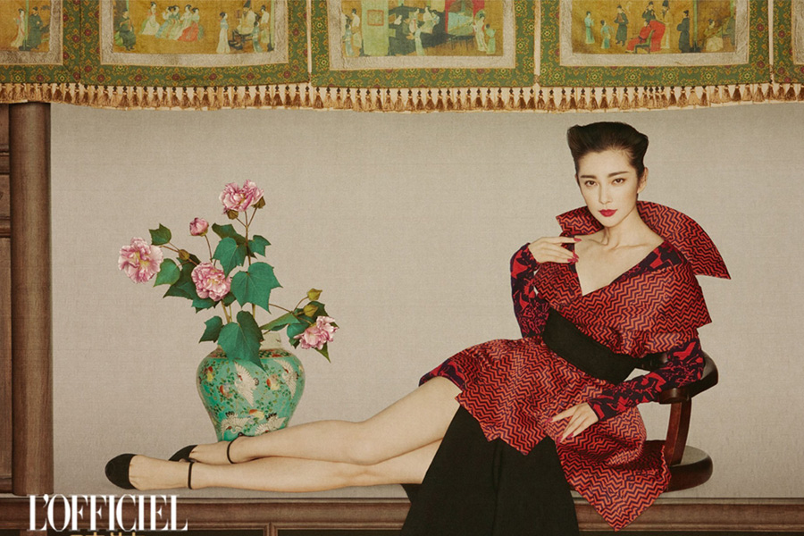 Female celebrities feature in Chinese-style fashion photos