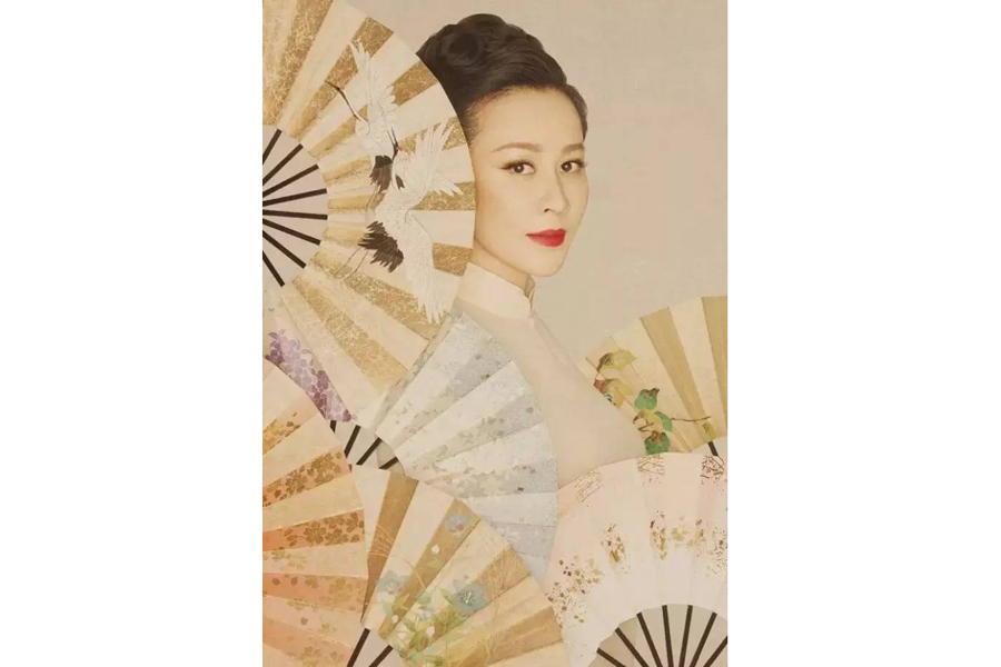 Female celebrities feature in Chinese-style fashion photos