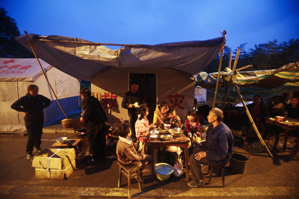 Family dinners still sweet despite destruction