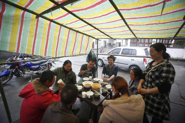 Family dinners still sweet despite destruction