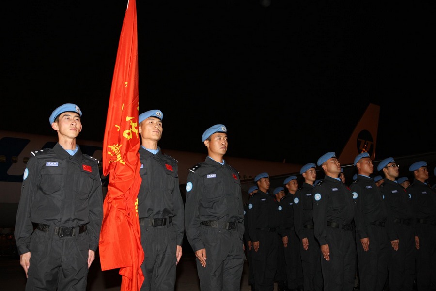 Riot police off to Libya peacekeeping mission