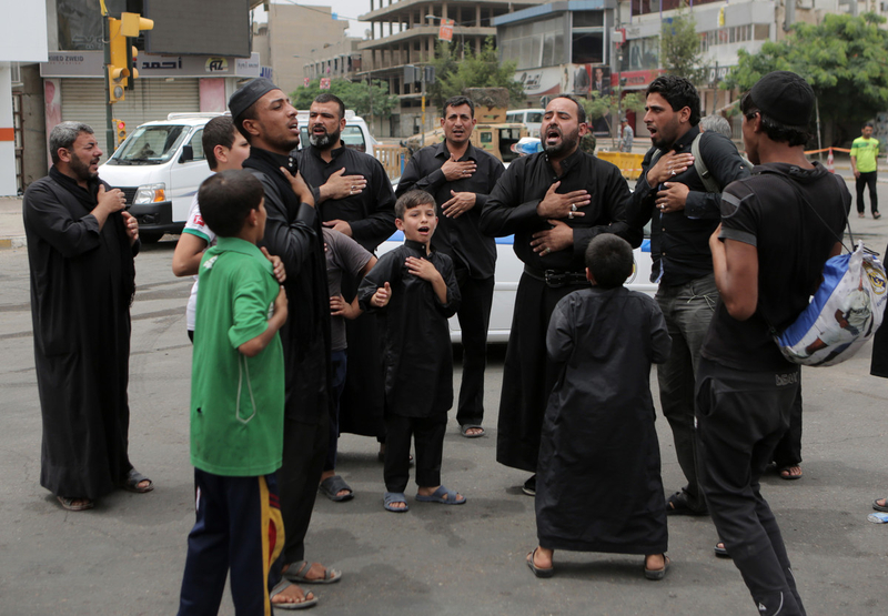 Iraqi pilgrims gather to honor Muslim saint