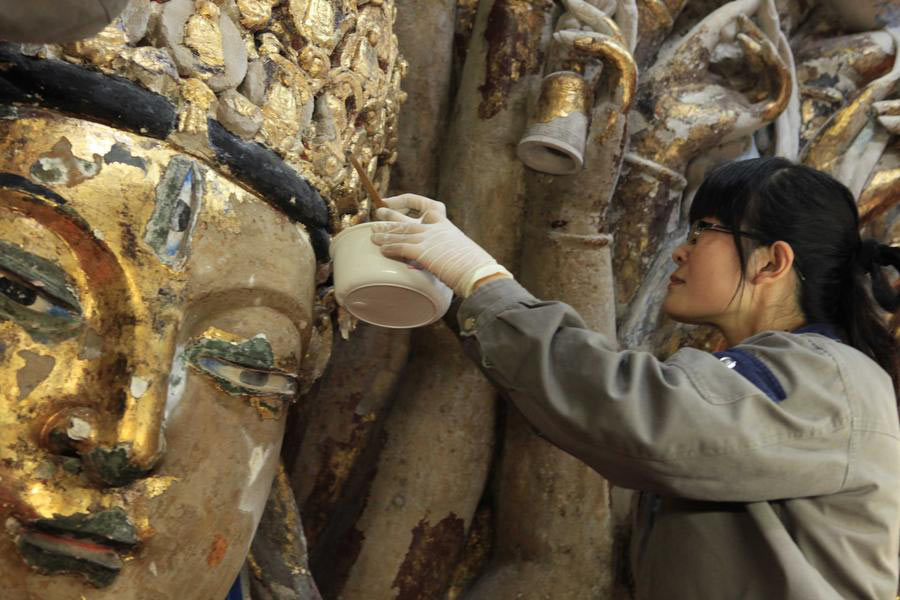 Restoring a centuries-old goddess