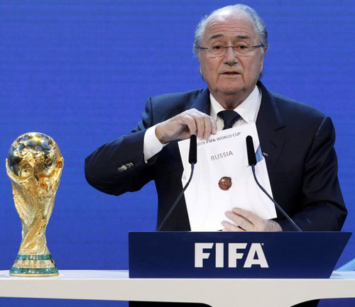 Russia, Qatar to hold 2018, 2022 FIFA World Cups