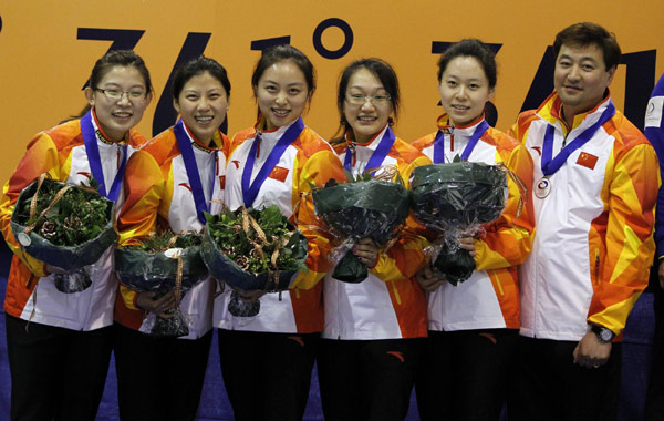 China wins bronze at world women's curling championship