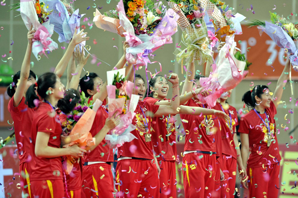 Tianjin clinches fifth league title in a row